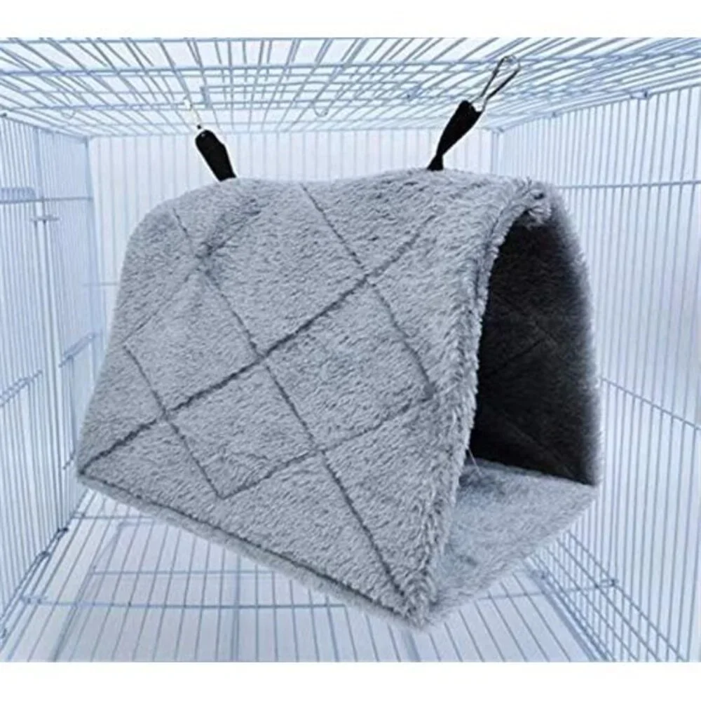 2 Pack Warm Bird Nest House Bed Hanging Hammock Sleeping Bed Plush Hanging